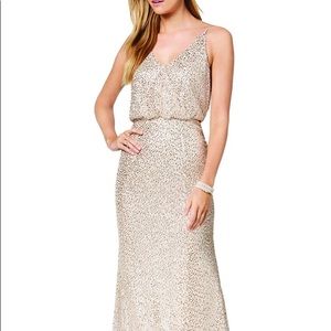 Adriana Pappell gold dress